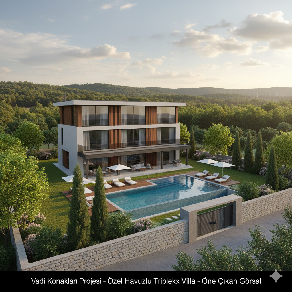 Vadi Konakları Özel Seri Tripleks Villa