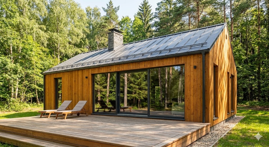 Zenith Serisi: Doğa ile Bütünleşik Modern Ahşap Bungalov Ev